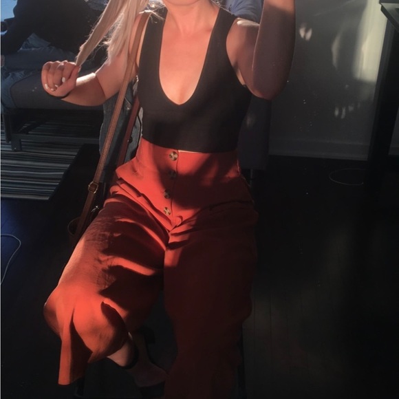 3/$25 BDG Urban Outfitters Josie Ribbed Crop Top Black Size Small - Picture 5 of 5